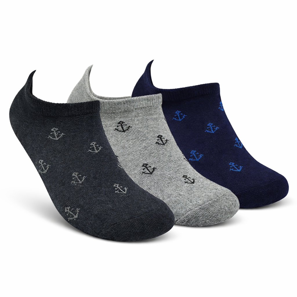 HolaCozy Men’s Cotton Blend No Show Socks – Assorted, Pack of 9 Pairs