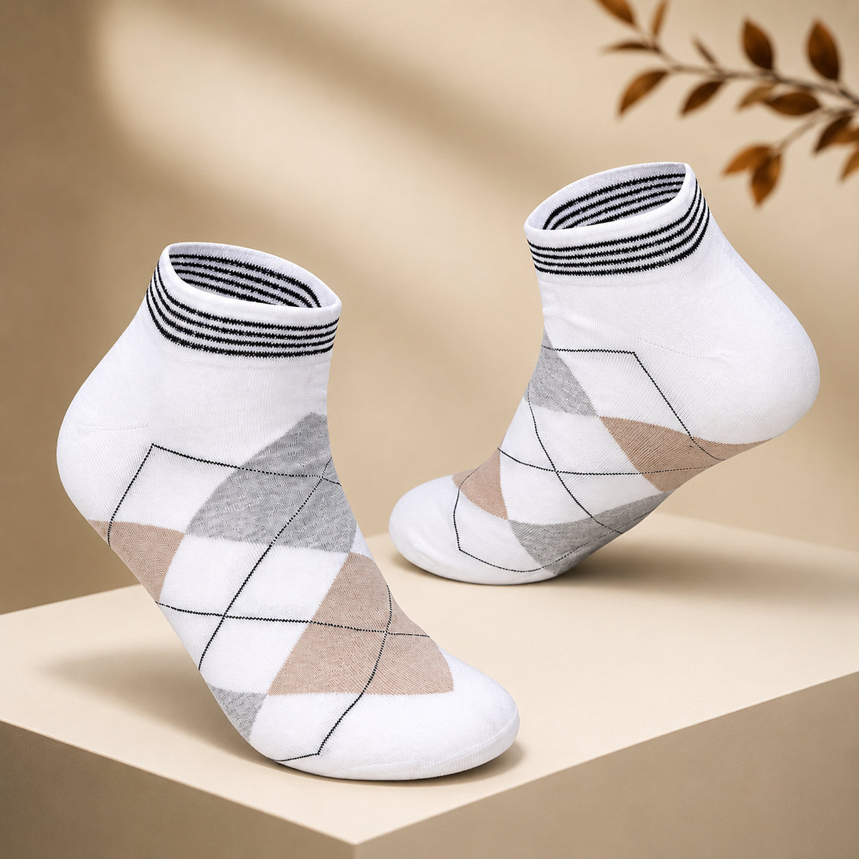 Men's Club Class Ankle Socks (Pack of 3)