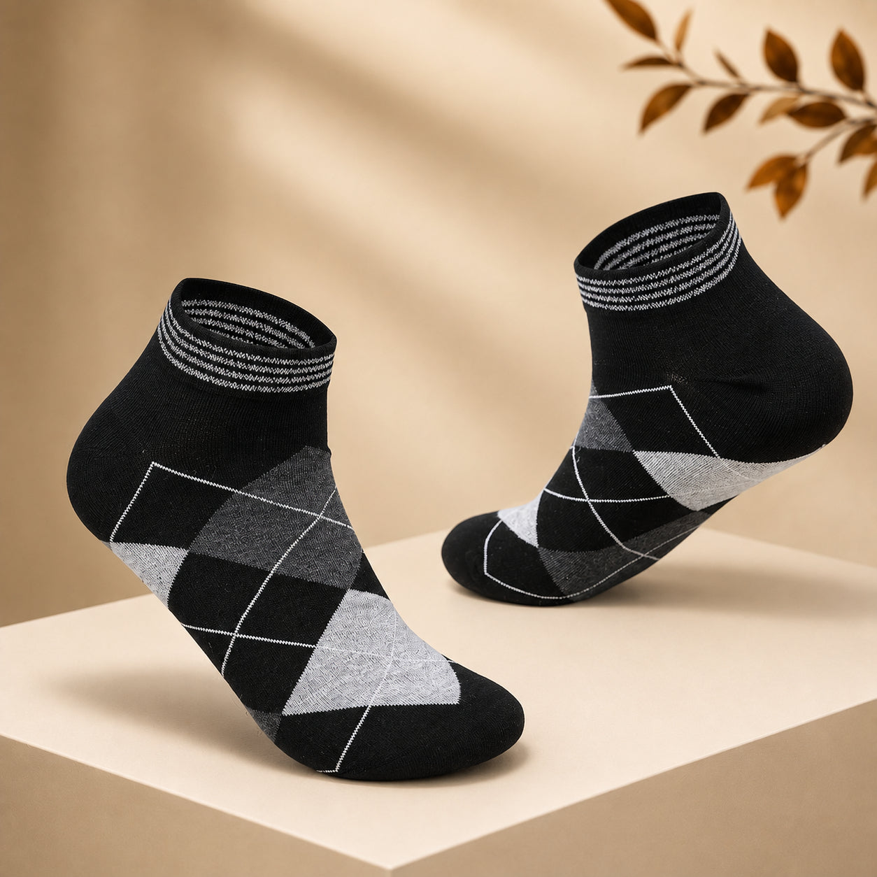 Men's Club Class Ankle Socks (Pack of 3)
