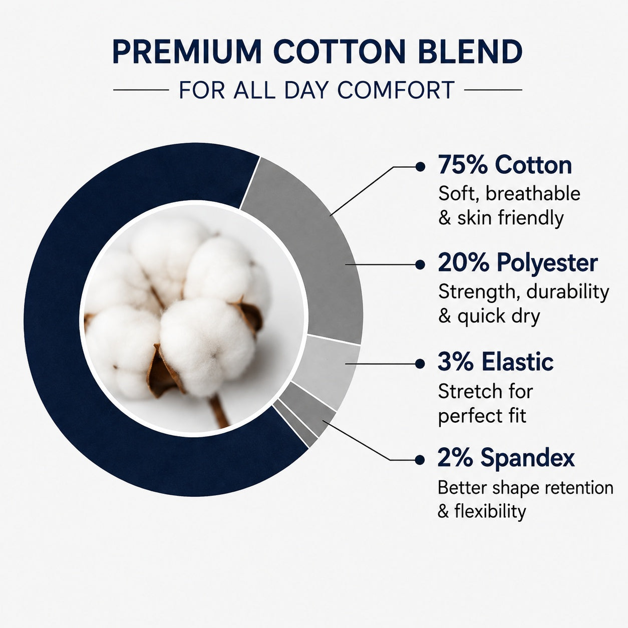 Holacozy Men's Cotton Blend Crew Socks – Assorted Formal & Casual Designs | Pack of 9